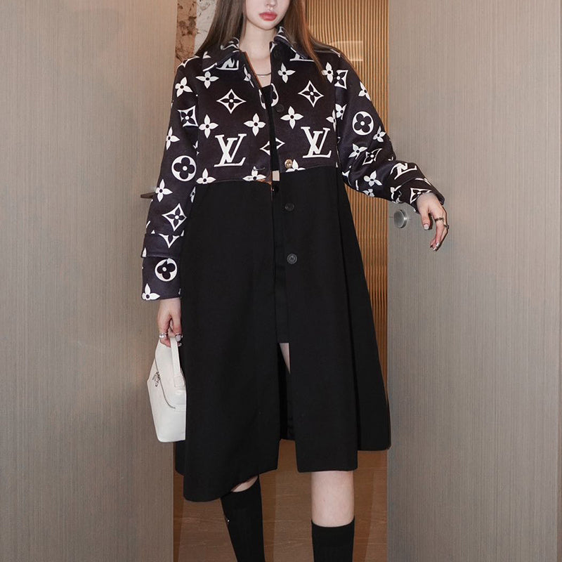 Fashion casual long windbreaker PD1023101629
