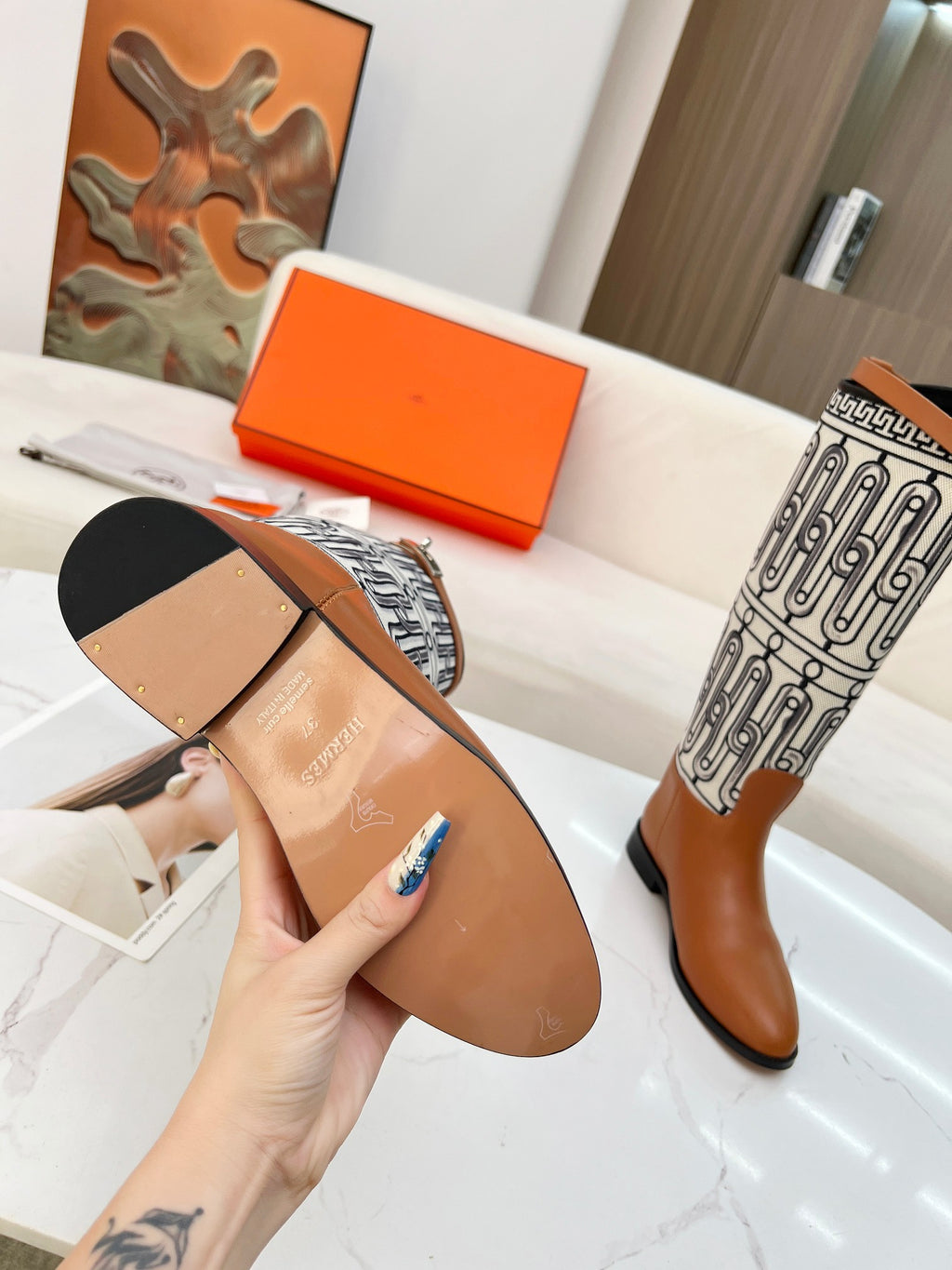 H Kelly Buckle Knight Boots 0724110418