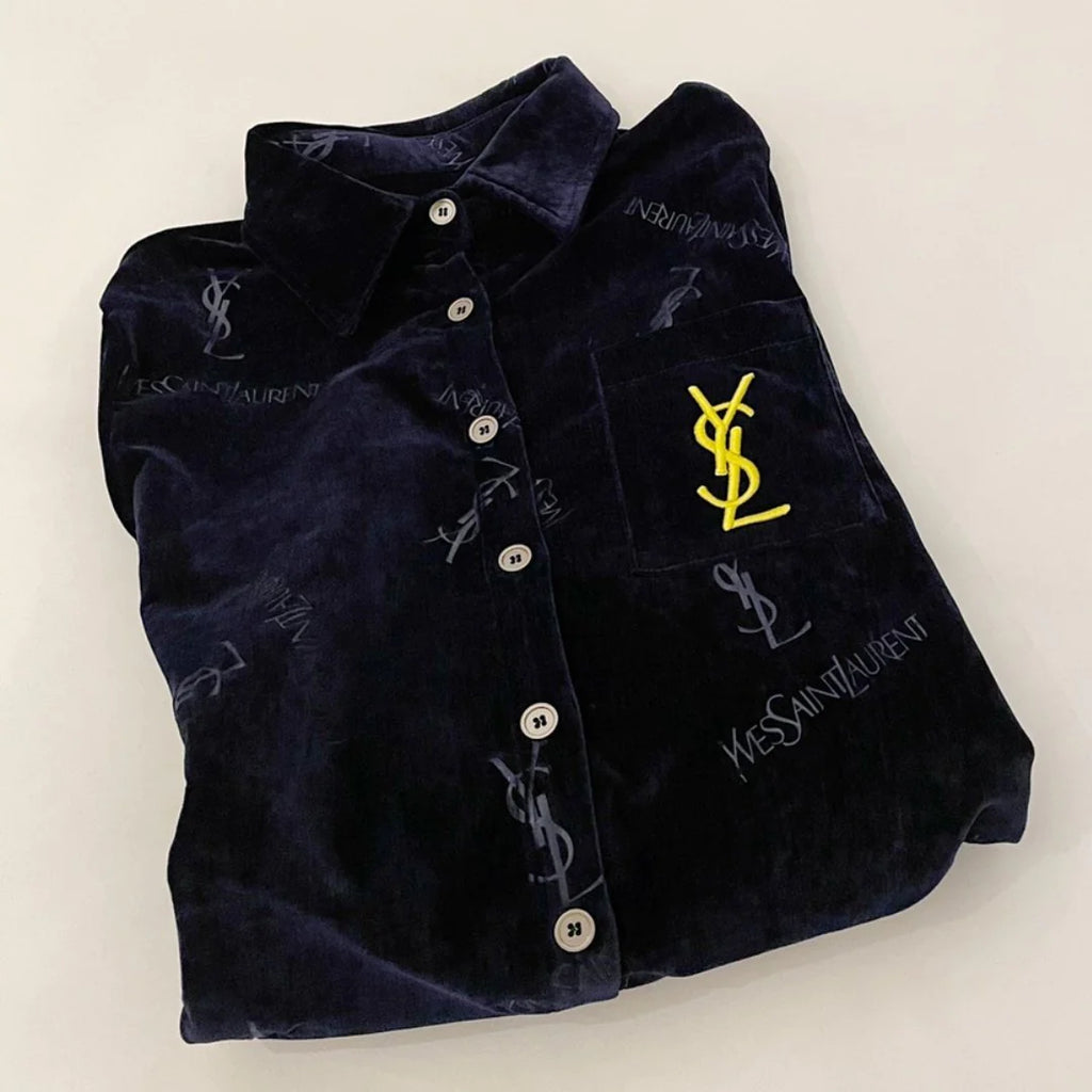 New Fashion VeLet Embossed Shirt 1024011603
