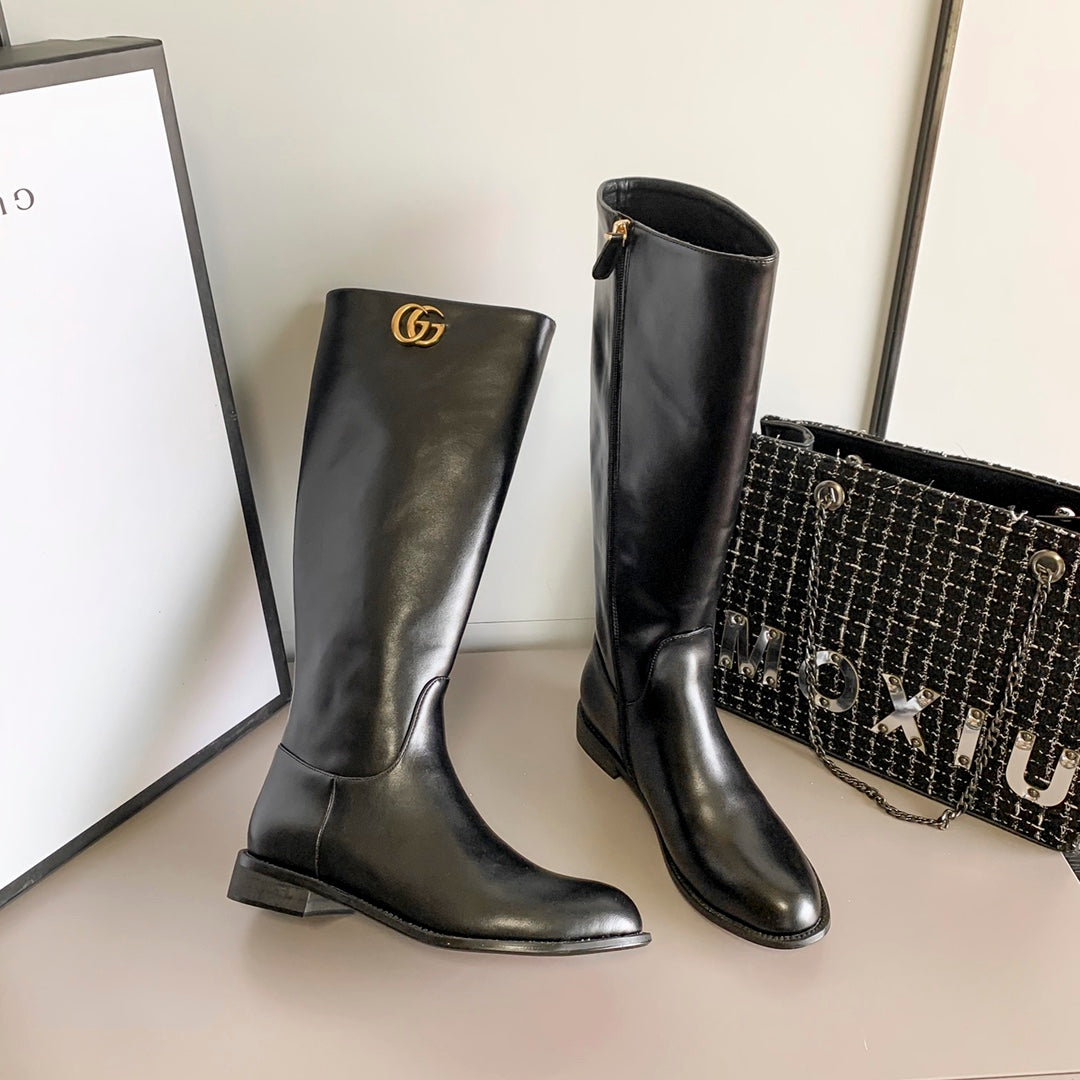 New G celebrity-style zipper boots, a must-have for the street XC0423101301