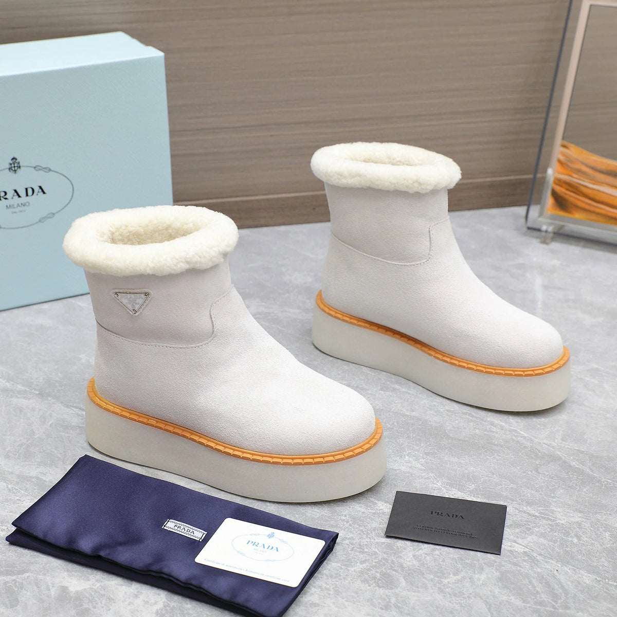 New versatile thick soled wool boots 1024110107