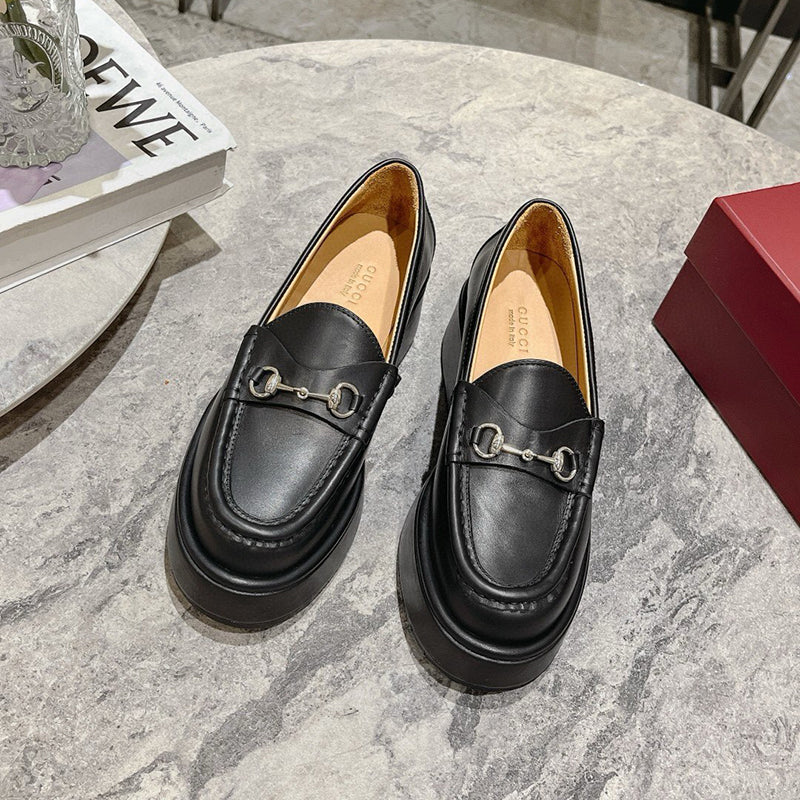 New thick-soled waterproof platform loafers 1024100803