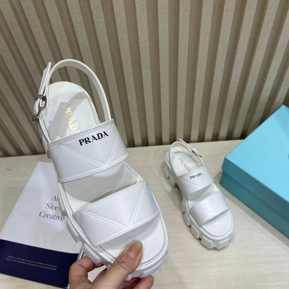 New Leather Platform Height-increasing Roman Shoes Round Toe Casual Sandals 1024030822