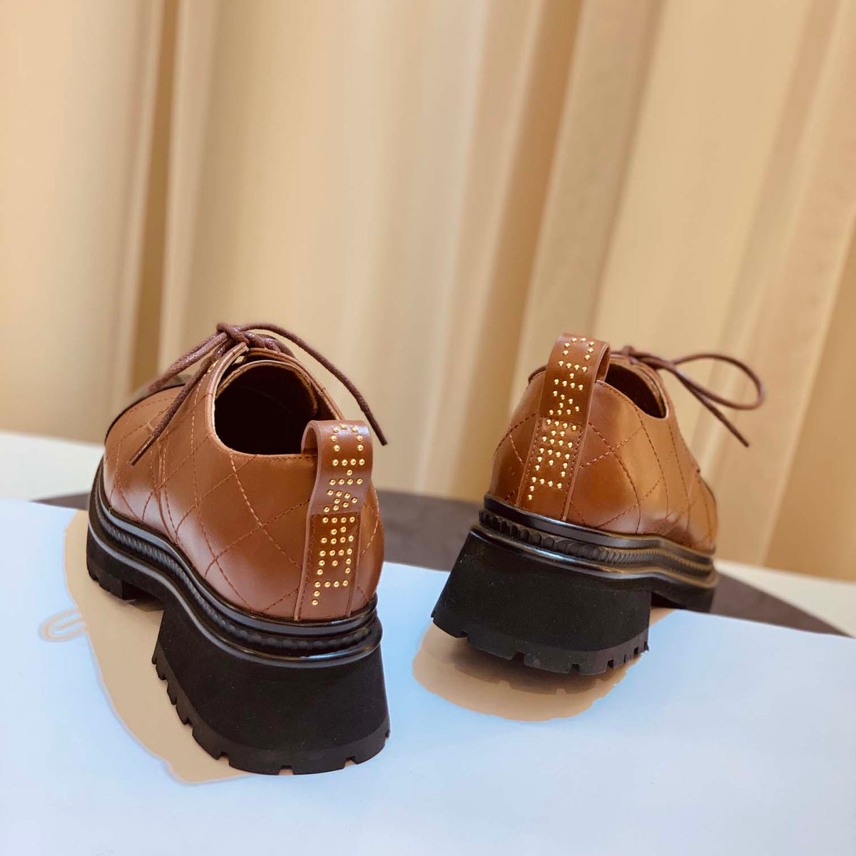 2023 autumn and winter new products Paris catwalk style rhombic chunky heel boots series  XC1523081703