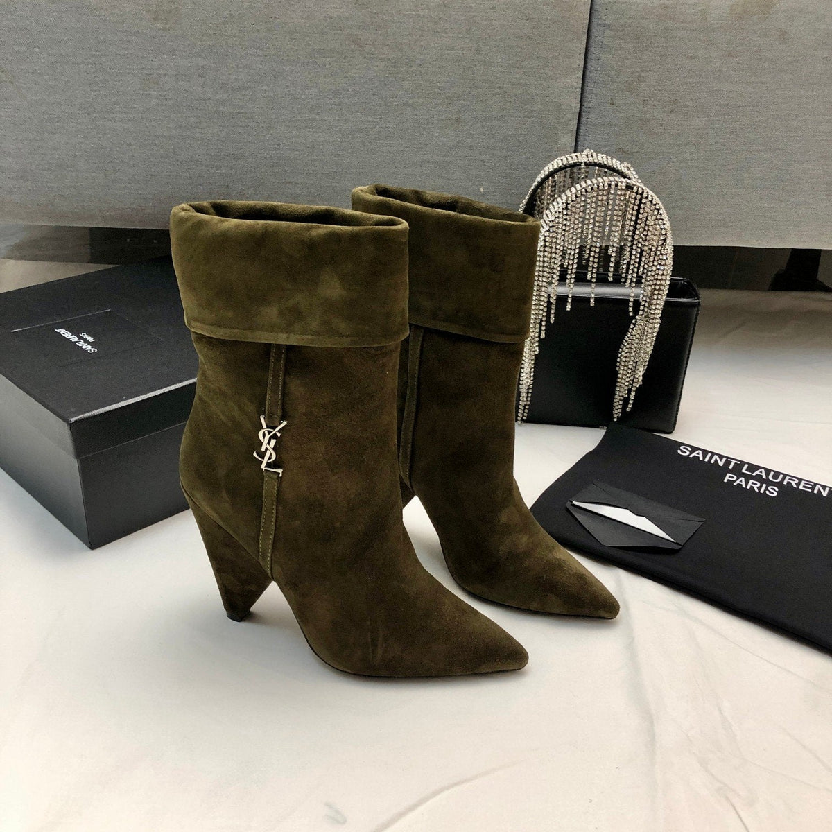 SL Fashion New Side Zipper Suede Short Boots 0723011102