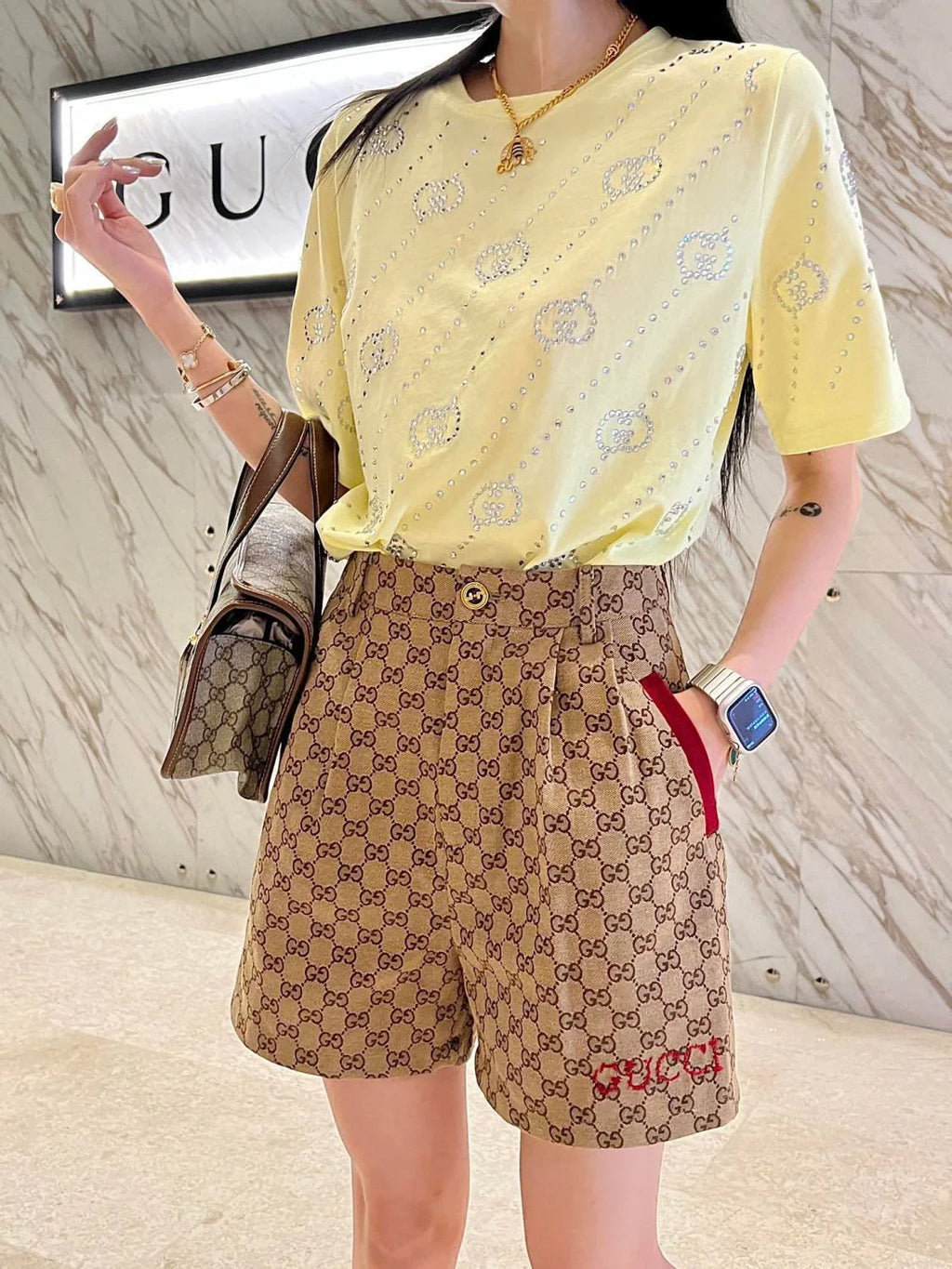 New Letter Jacquard Shorts Versatile Fashion 1024031817