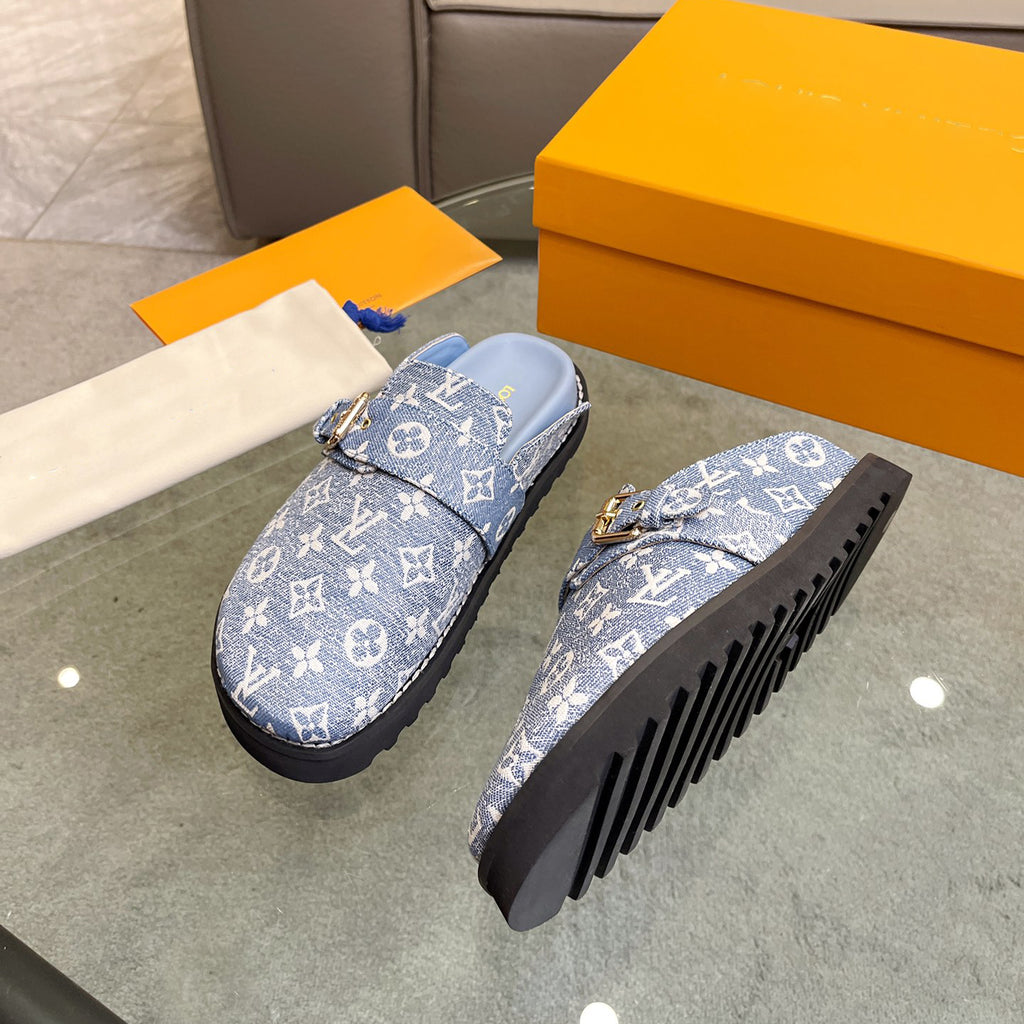 printed cotton slippers 03083