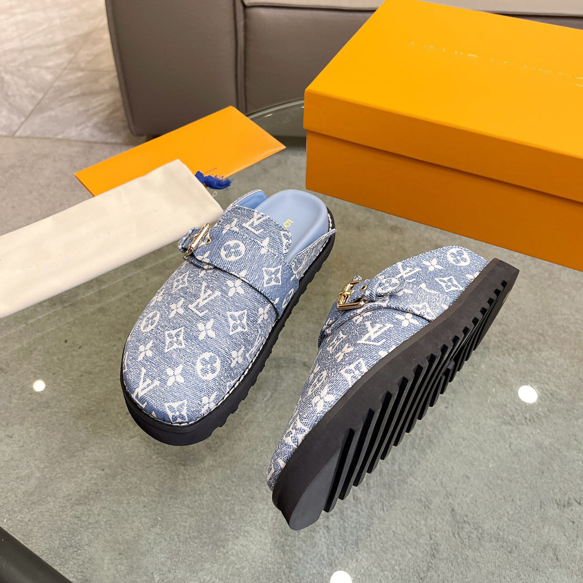 printed cotton slippers 03083