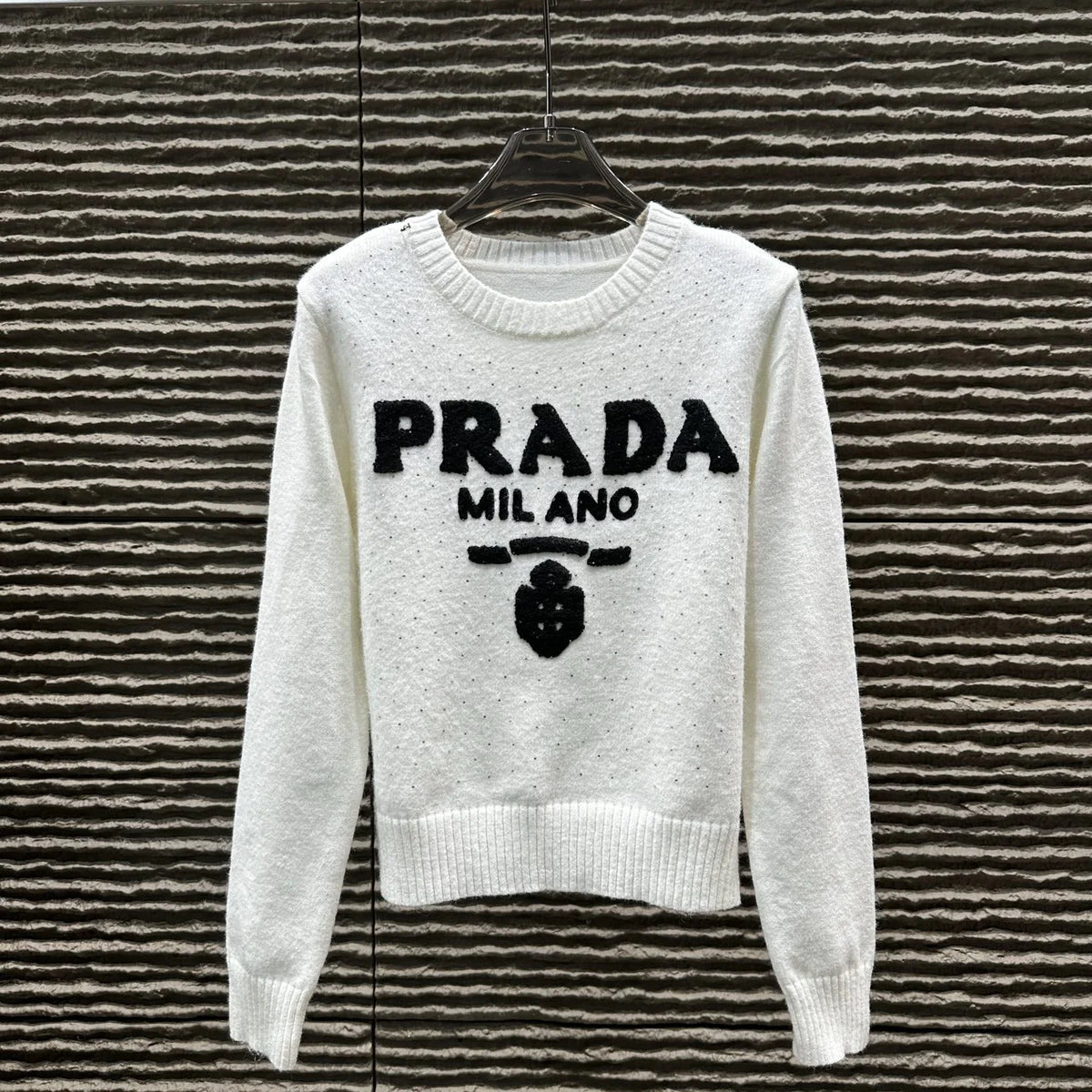 Embroidered rhinestone pullover sweater 1426011310