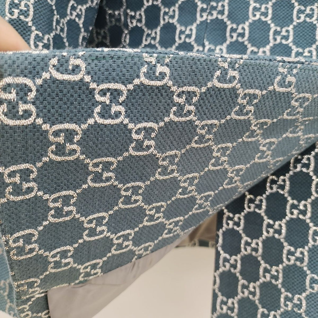 Fashion lapel siLer silk suit PD1023090109