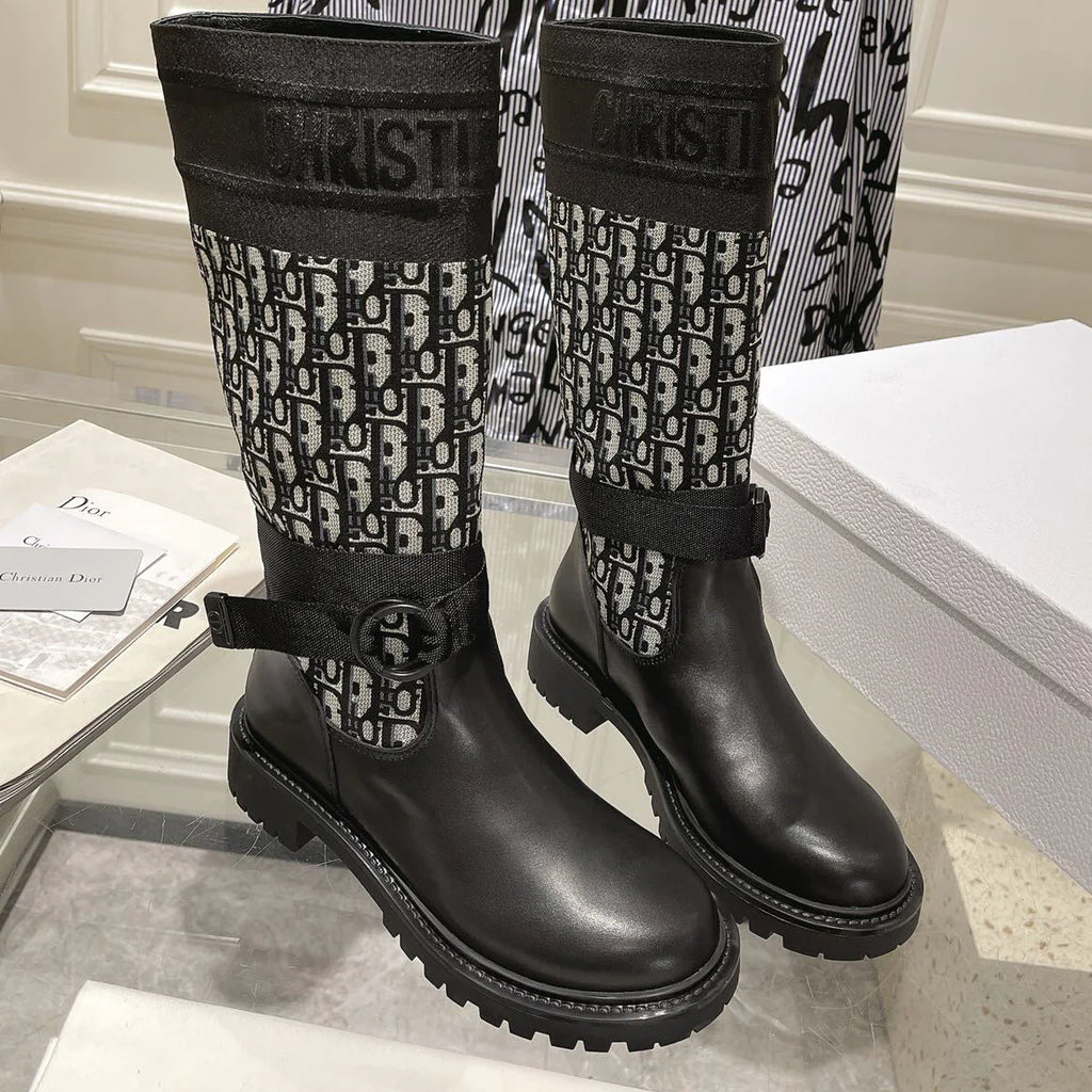 New fashionable vintage high boots with floral patterns 1024103005