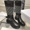 New fashionable vintage high boots with floral patterns 1024103005