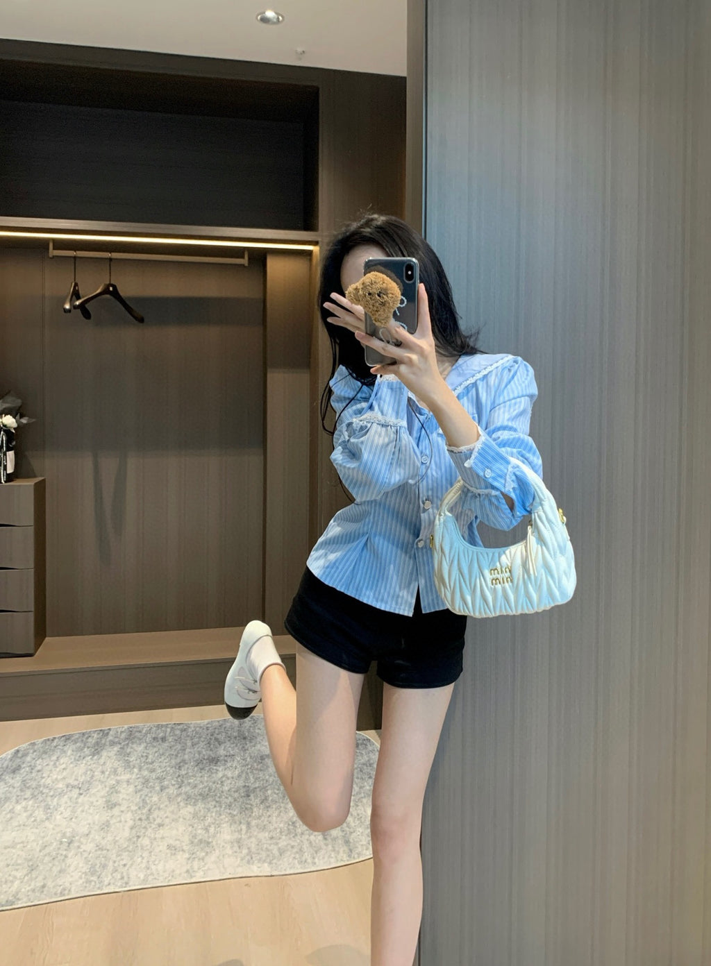 Miu fashion striped shirt 0725062004