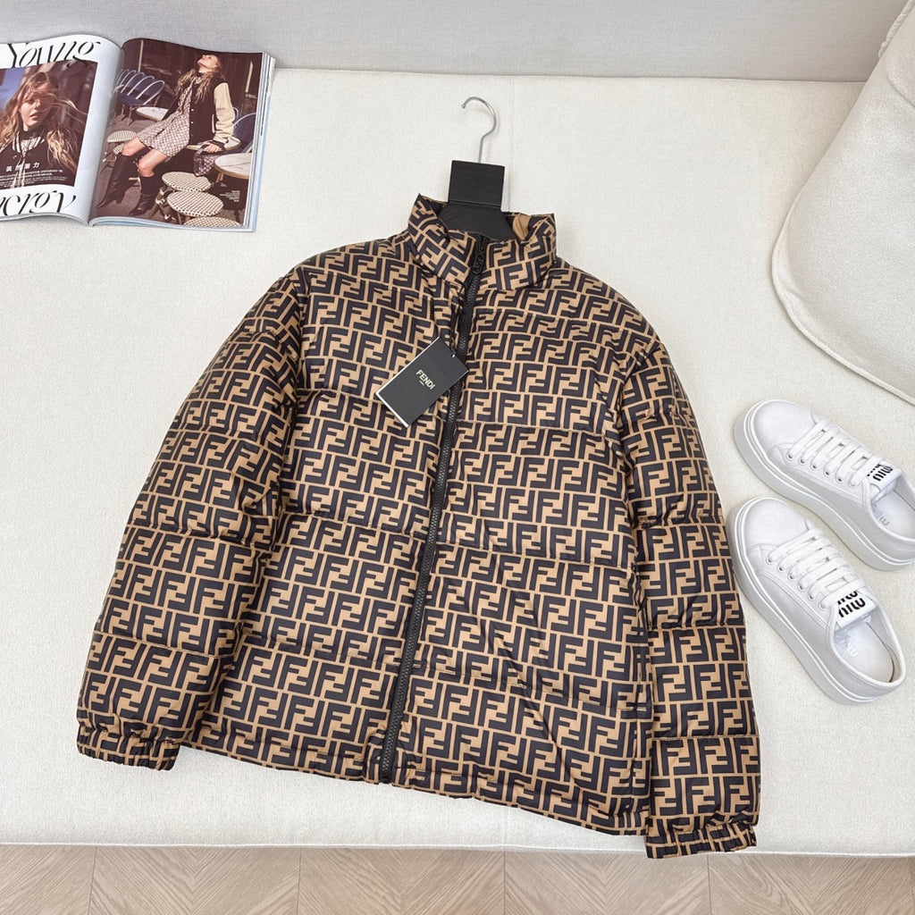 Fashion Print Double-sided Down Jacket 0725030701