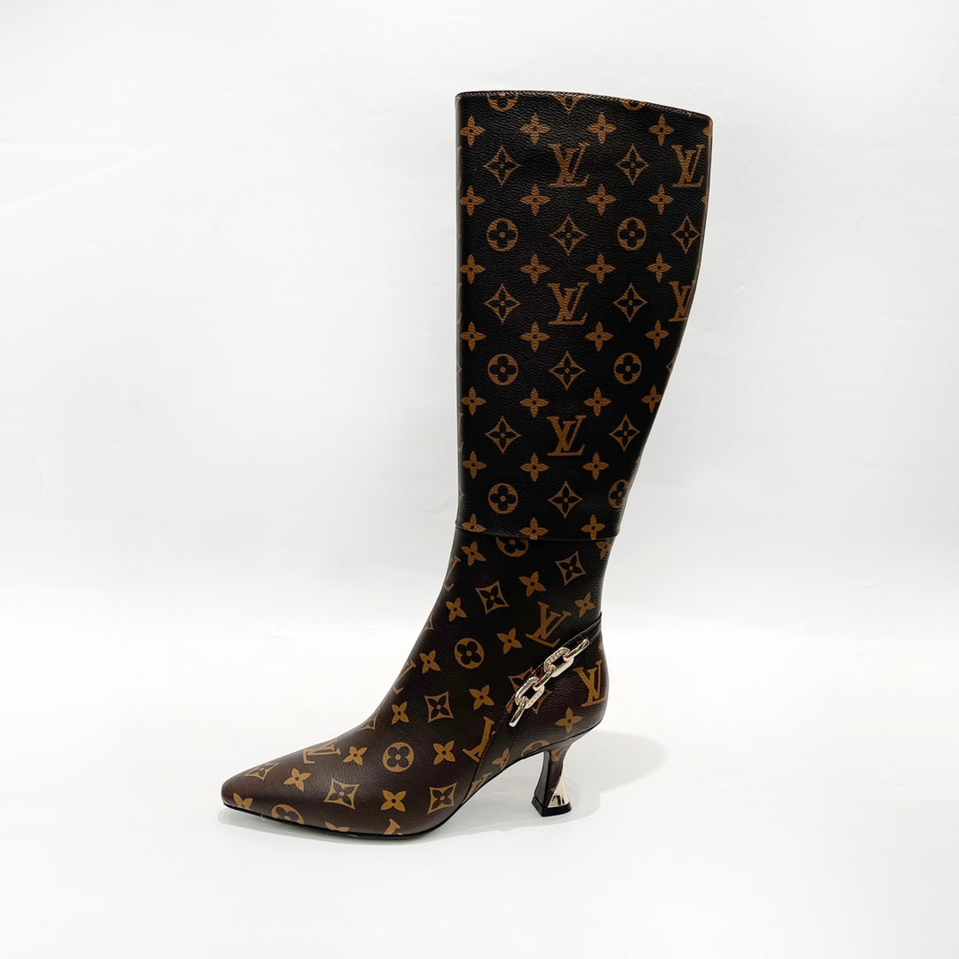 L new fashion printed leather boots 0724102308