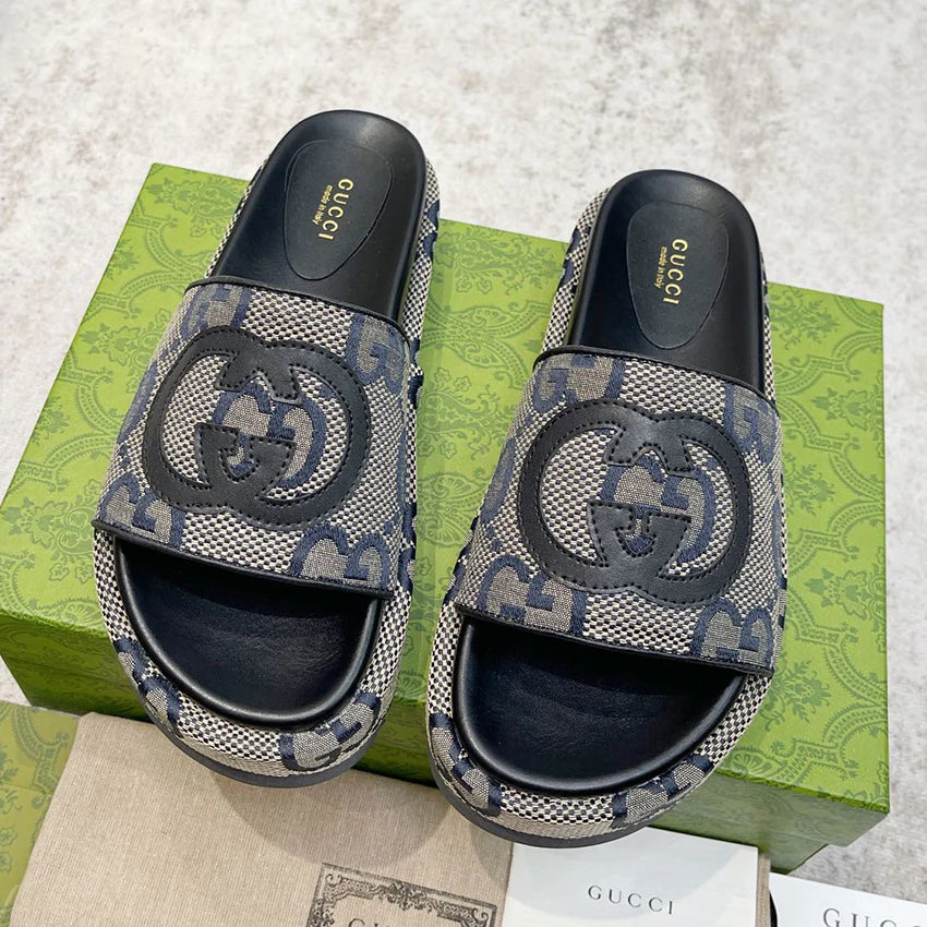 Fashion and versatile monogram platform thick-soled sandals 1024052902