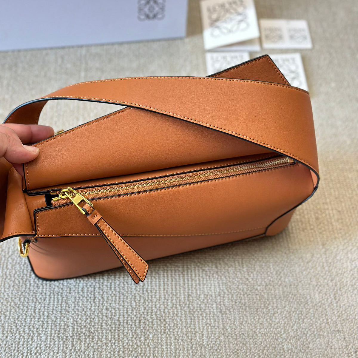 LOE 24 calfskin puzzlehobo shoulder bag XC24100902