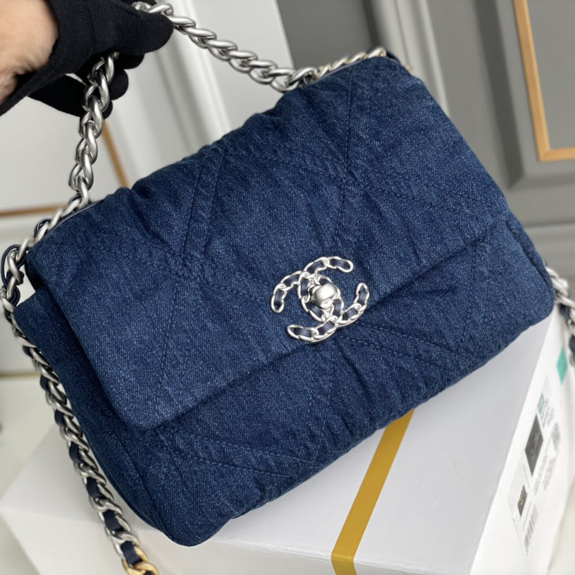 Handbag In Blue Denim