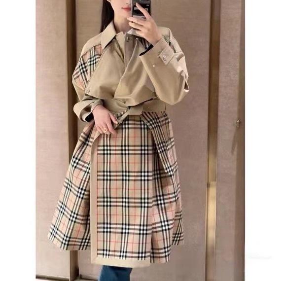 New Fashionable Khaki Midlongth Trench Coat 1023121513