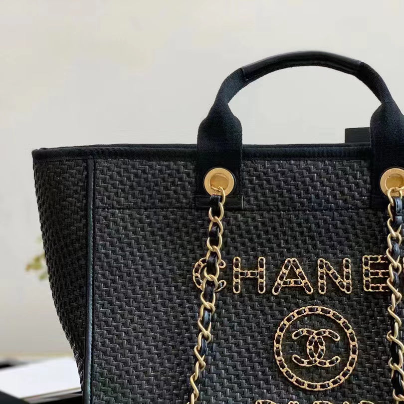 TOTE BAG IN GOLDTONE MENTAL