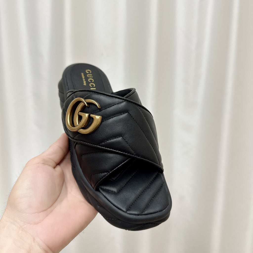 G Buckle Platform Beach Slippers 1824061306