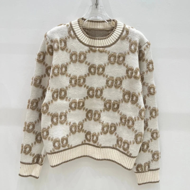 New Fashion Women's GG Knit Sweater DM1326092003