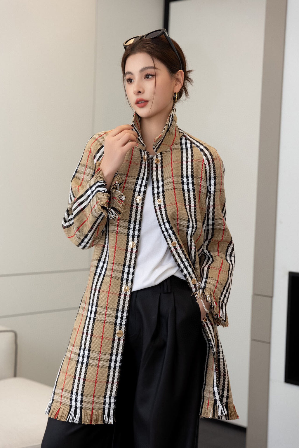 BBR Tweed Trench Coat 0725072101
