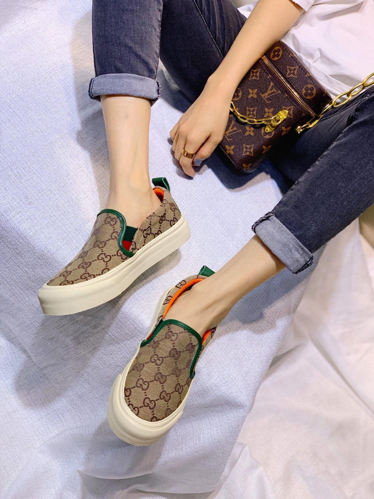 G24ss new fashion ladies printed loafers 0724073103