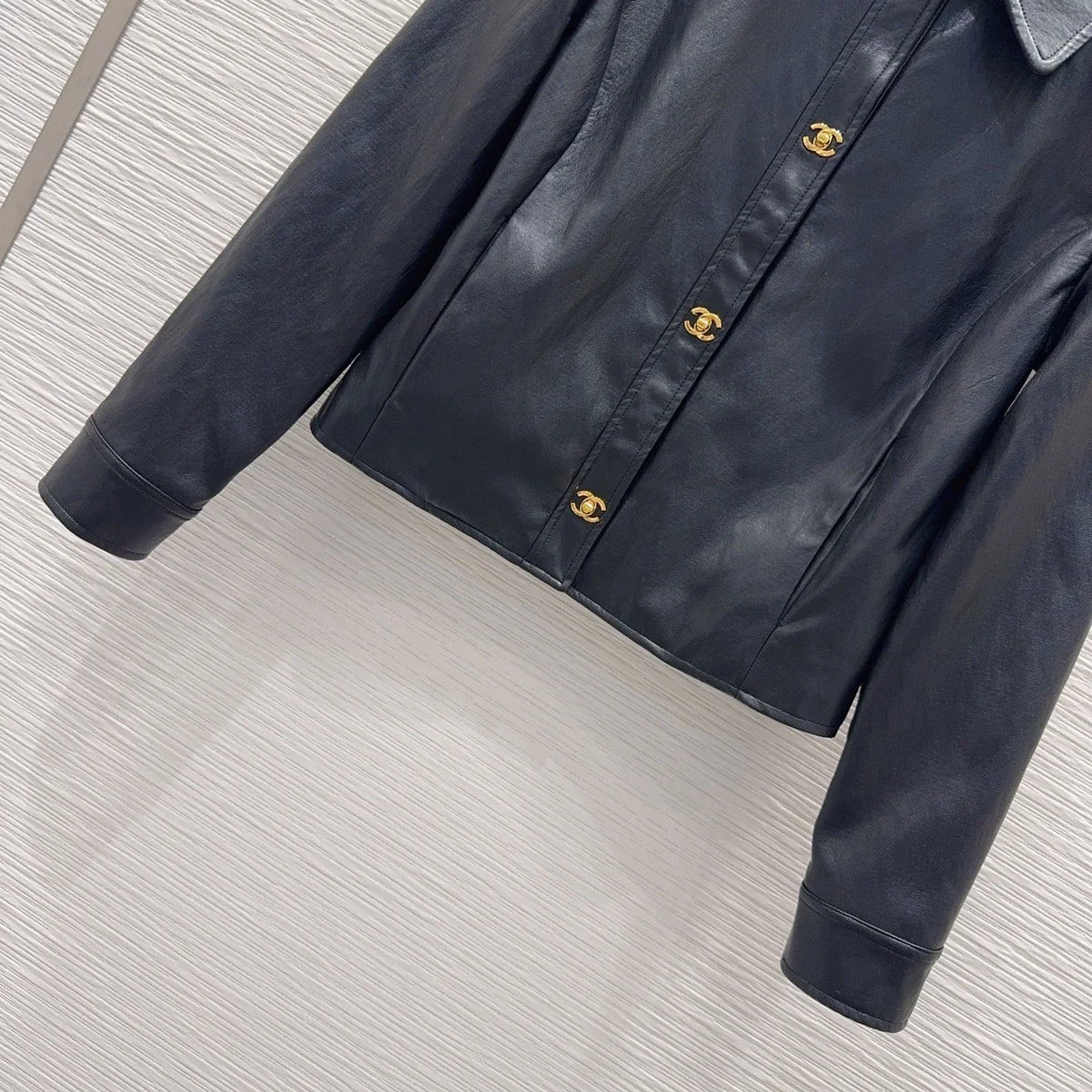 New Fashion Women's CC Leather Jacke DM1326092006