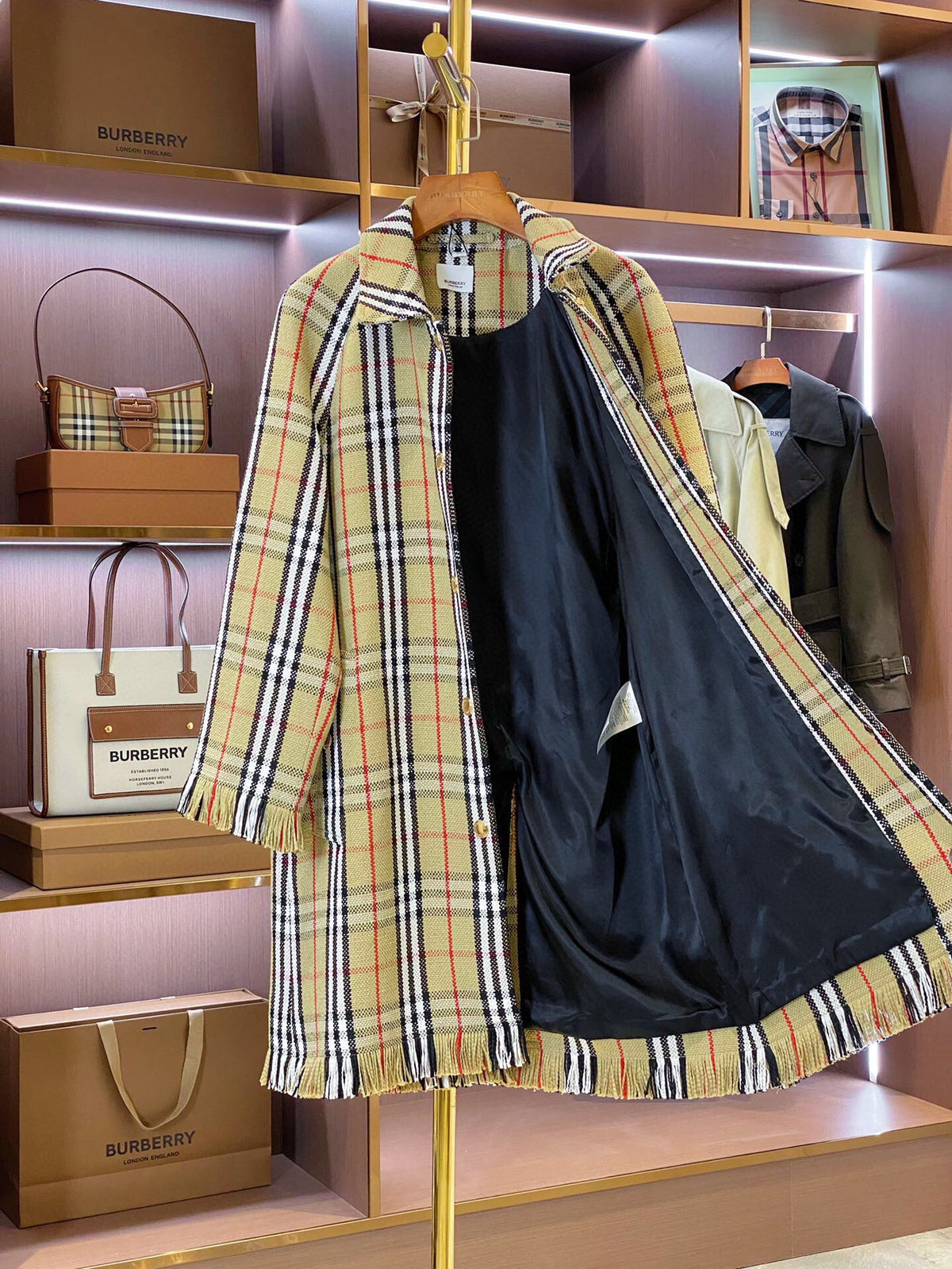 BBR Tweed Trench Coat 0725072101