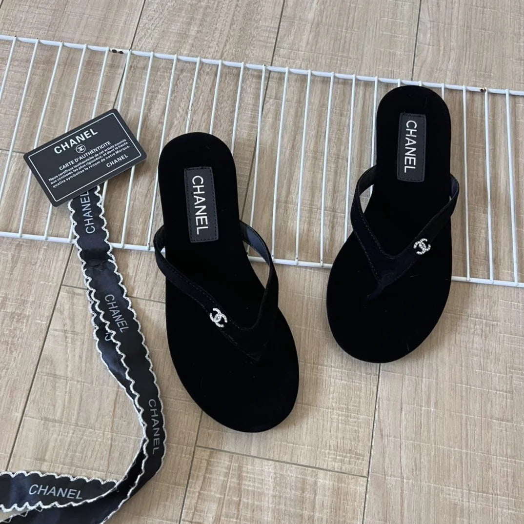 New Arrival Sandwich Black All-Match Beach Holiday Flats 1024061702