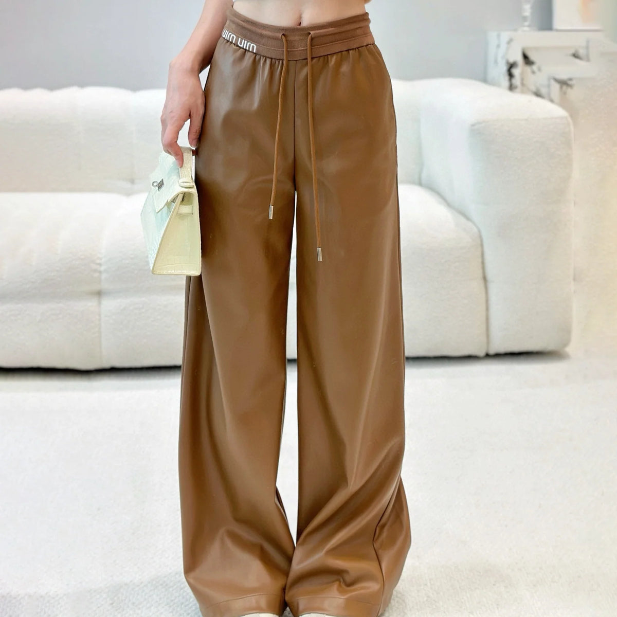 New casual leather pants 1426012717