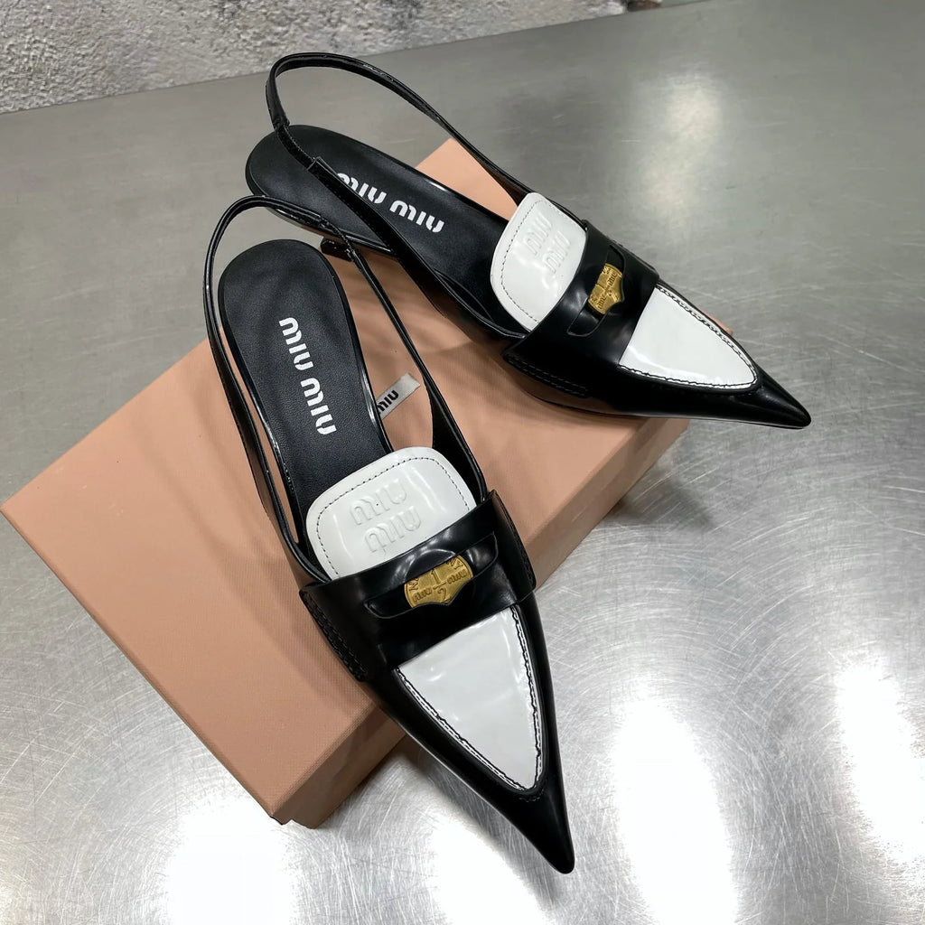 New Kitten Heel Pointed Toe Sandals 1025062403