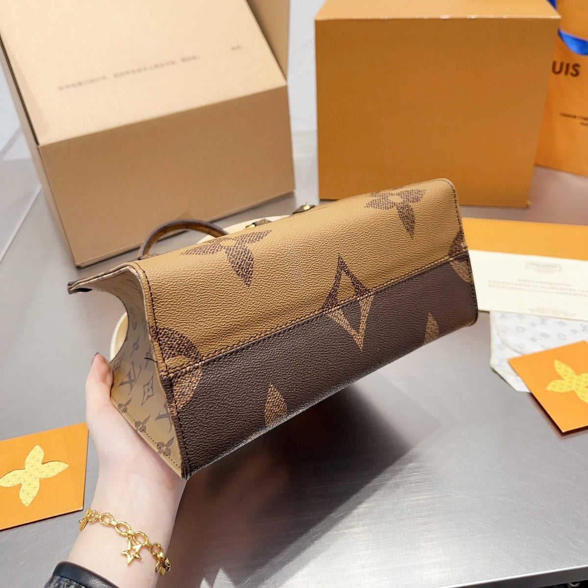 New Double Color Matching Tote Bag Small XC16060304