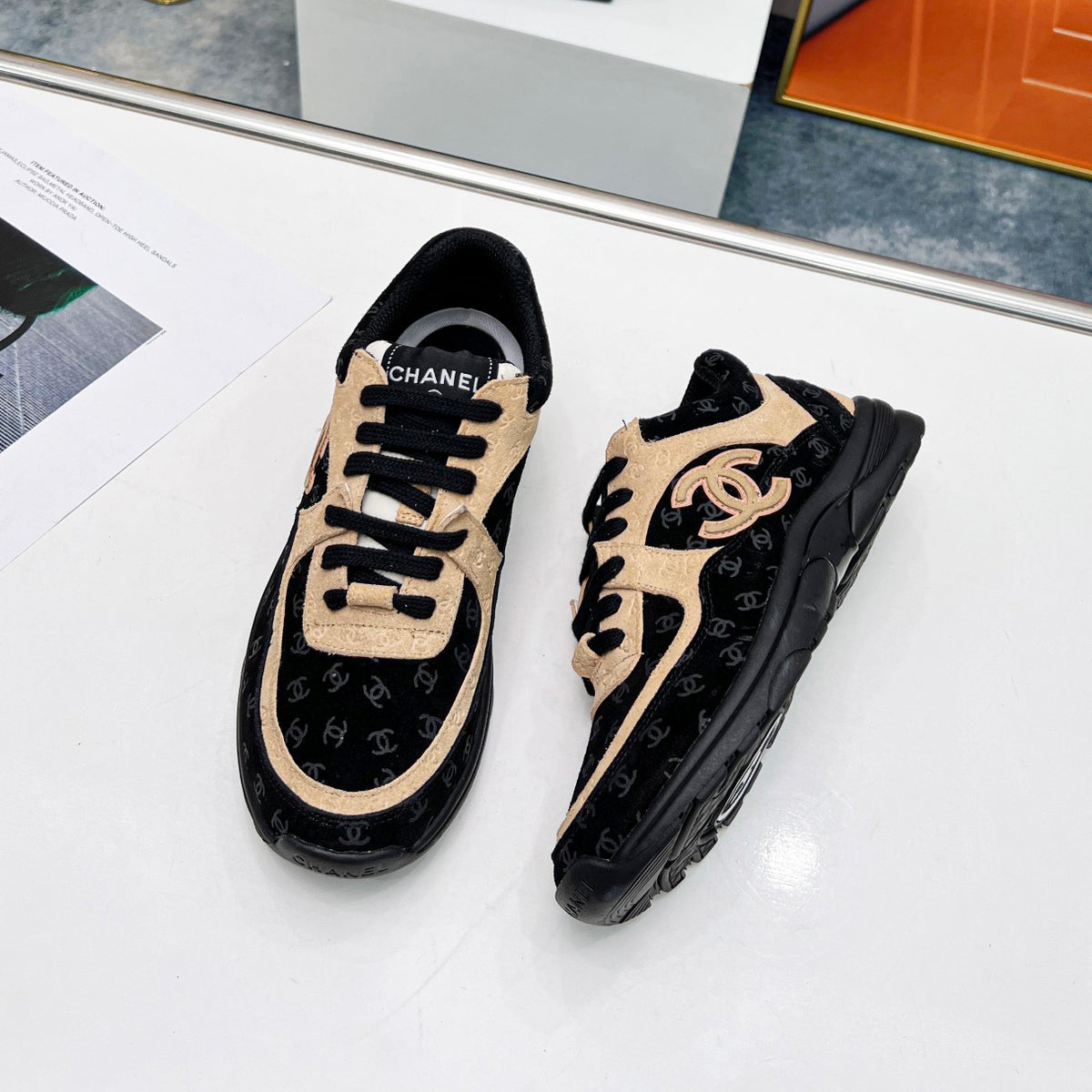 CN－luxury printed sneakers XC07071005