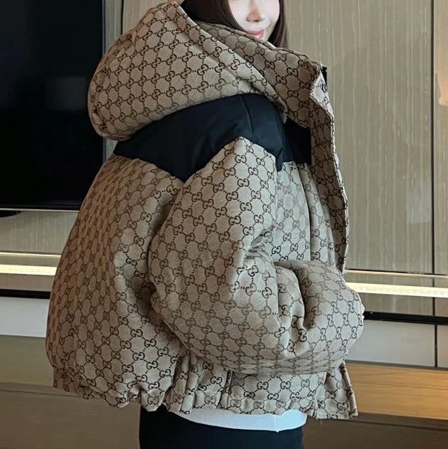 Jacquard Quilted Cotton Jacket Women 1025102014