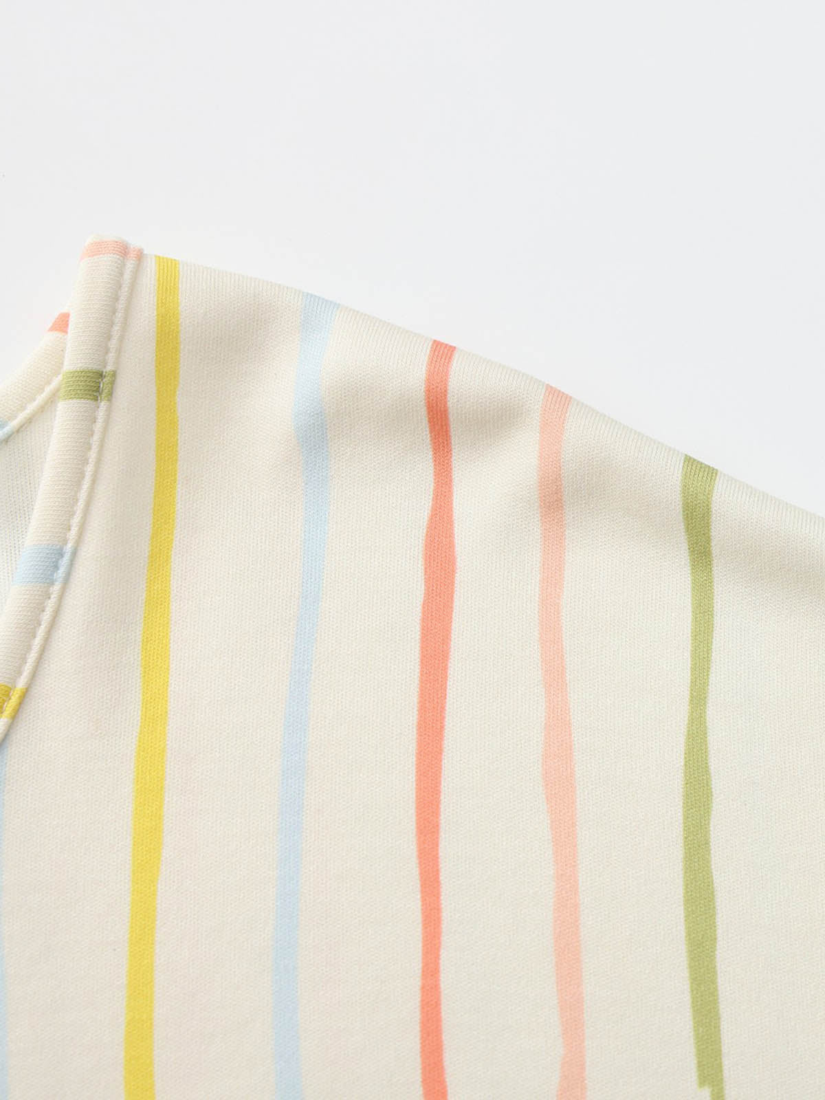 Cozy Nest Fluffy Colorful Striped Pajamas Dress