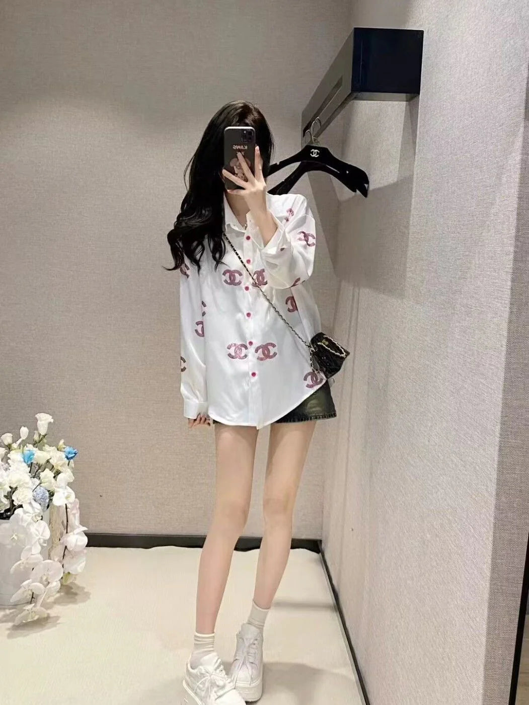 New Versatile Loose Long Sleeve Shirt 1024042910