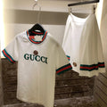 New Classic Embroidered Short-sleeved T-shirt Pleated Skirt Two-piece Set 1024031310