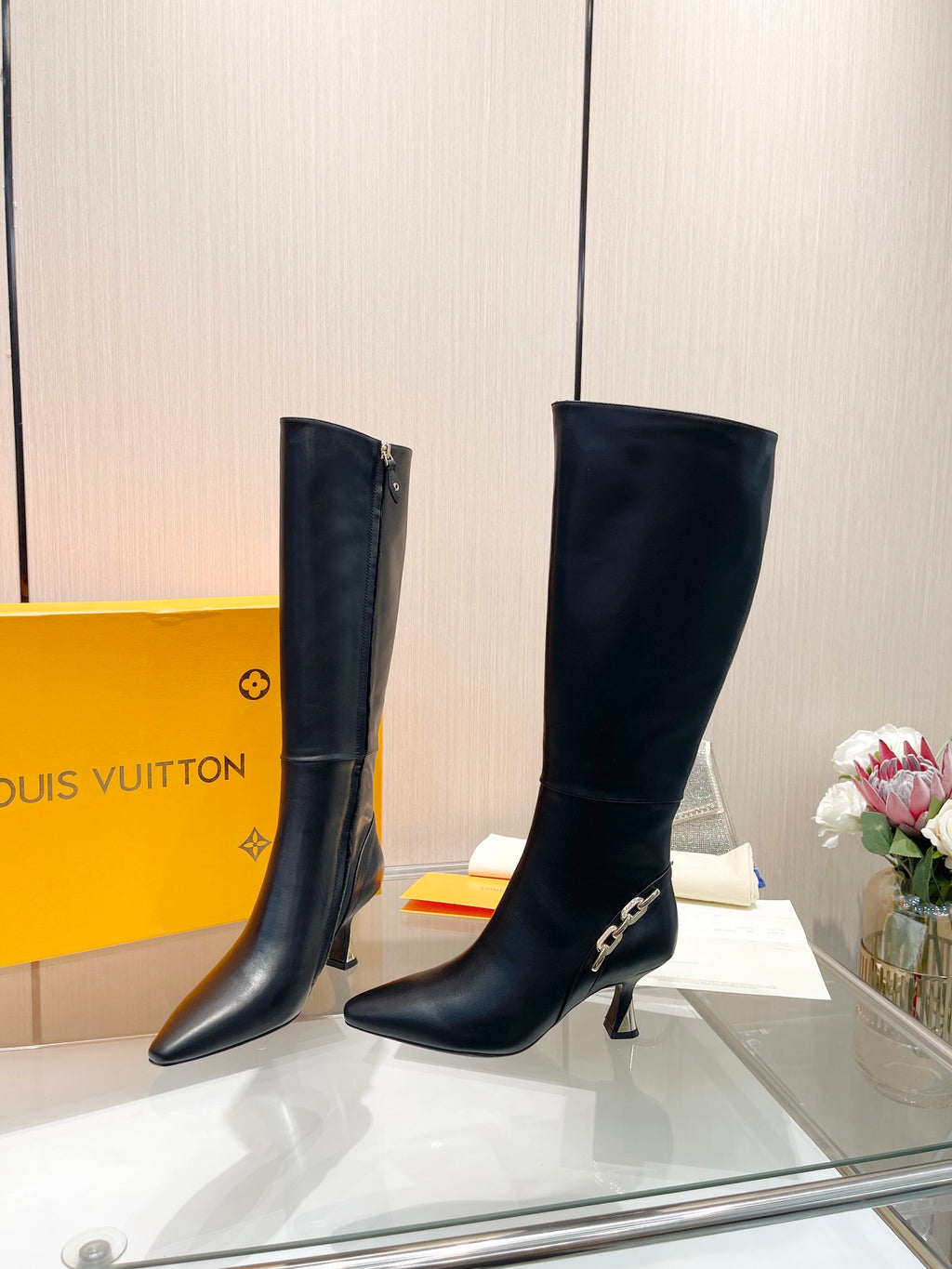 L new fashion 6.5cm leather boots 0724102307