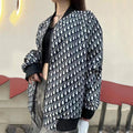 New style double-layered two-color baseball uniform cardigan jacket with old flower all over printing XC0823092717