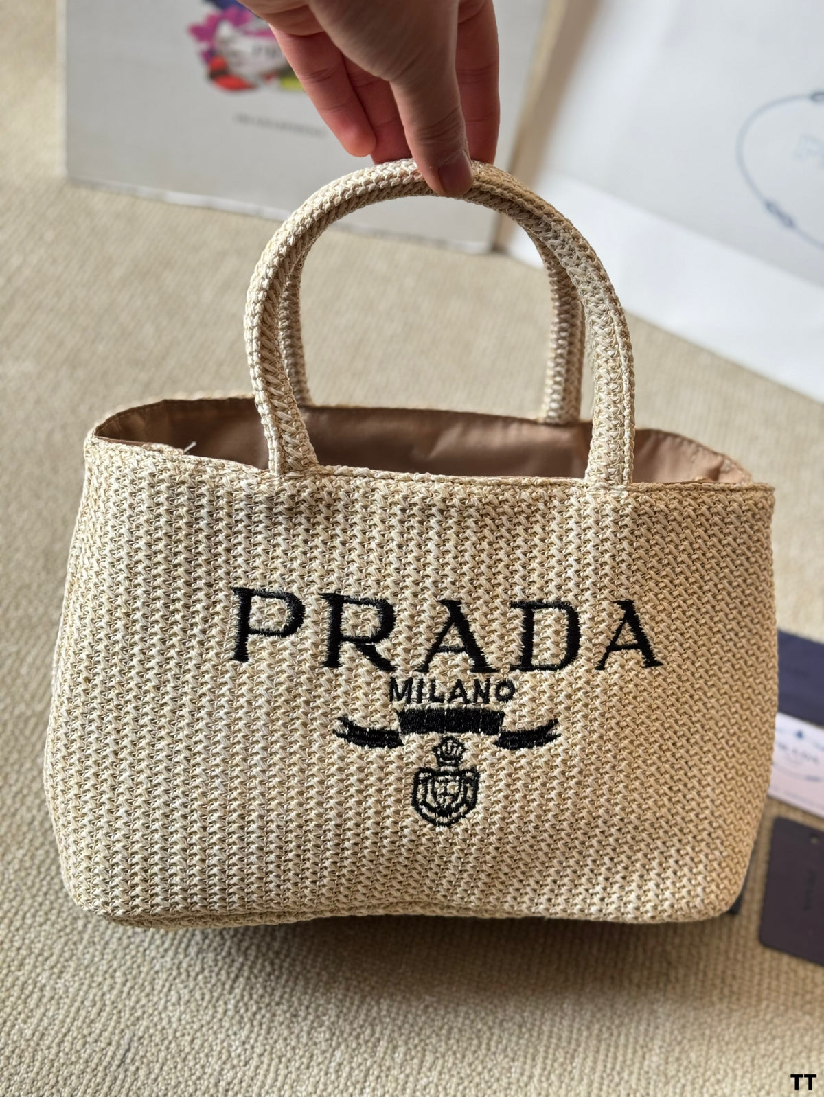 P Fashion Canvas Sunshine Straw Bag 0725022812
