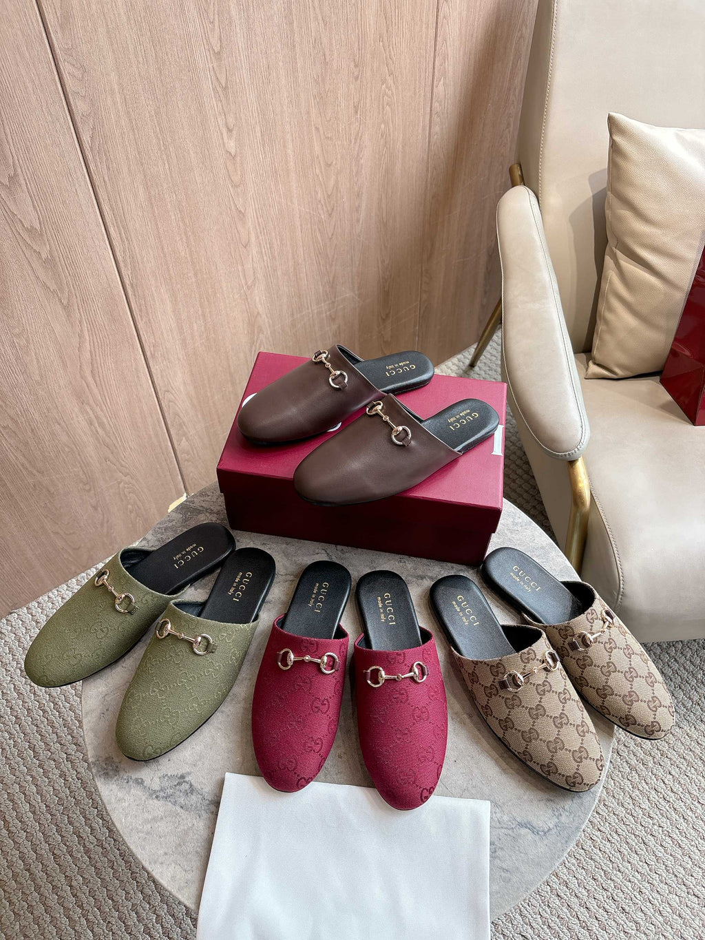 horse bit buckle slippers 0725101406