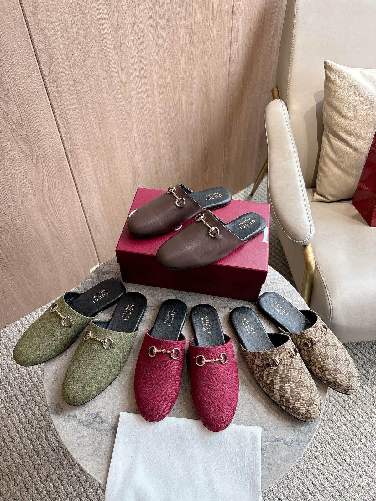 horse bit buckle slippers 0725101406