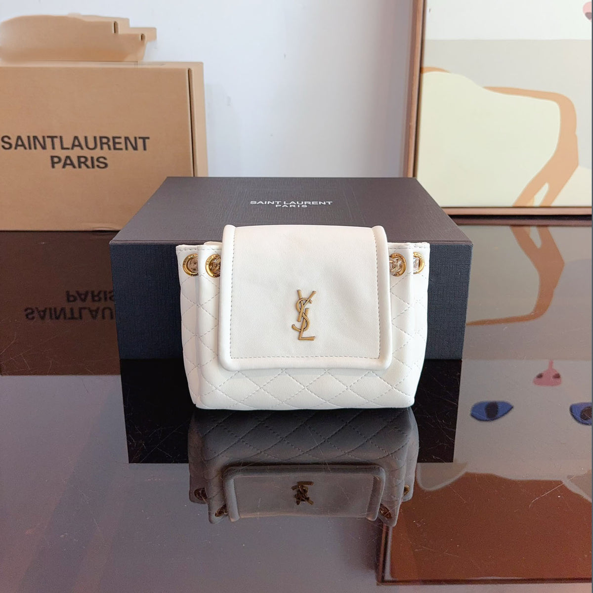 nolita Sheepskin material shoulder bag XC24092424