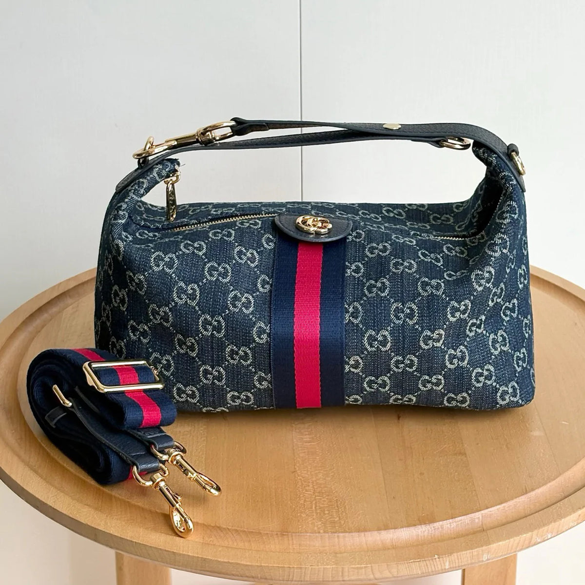 Classic Vintage Floral Denim Bag 1025101506
