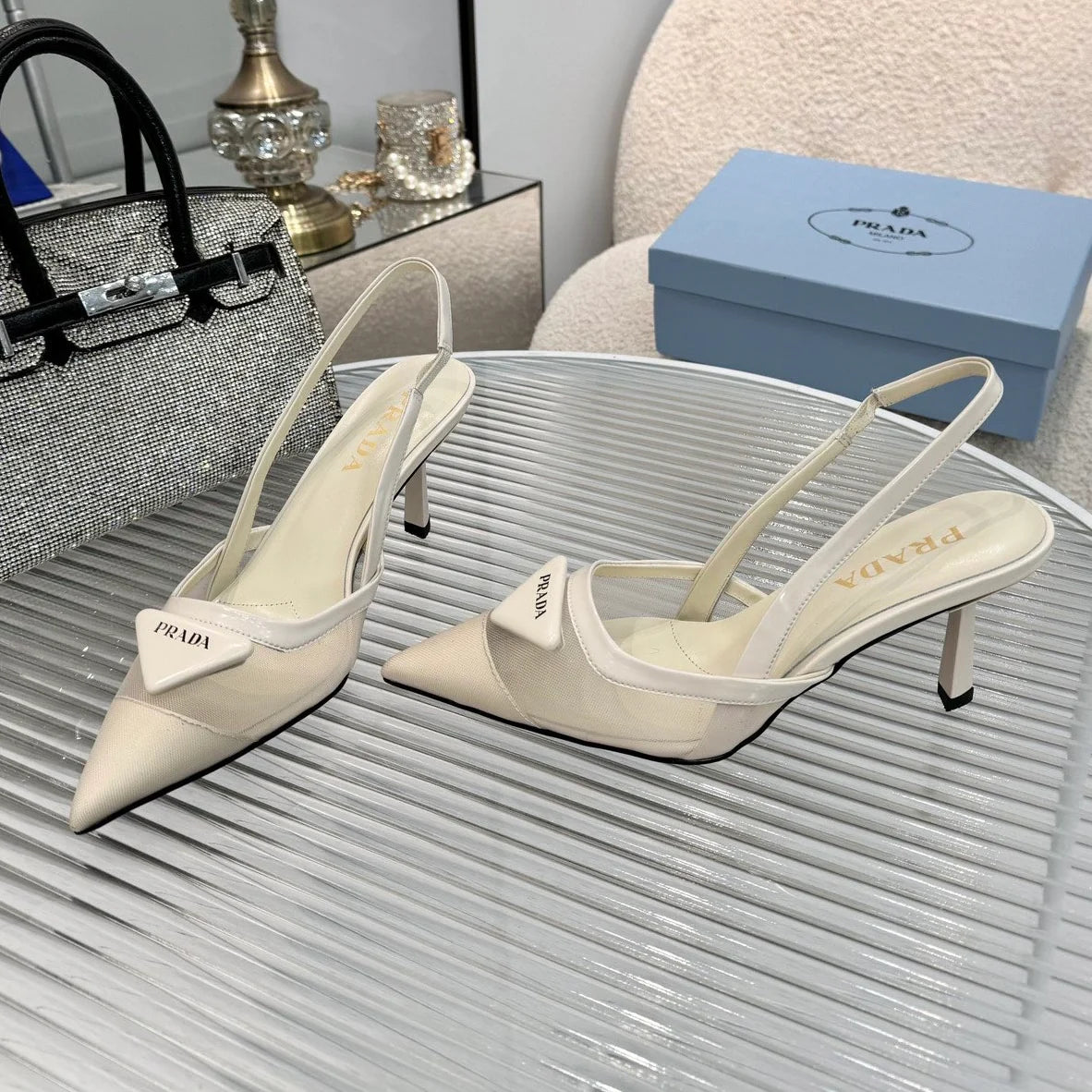 New pointy toe mesh fashion high heel sandals 1025041113