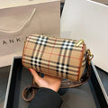 Shoulder Crossbody Pillow Bag Large Capacity Retro Check All-Match Bag 1024042713