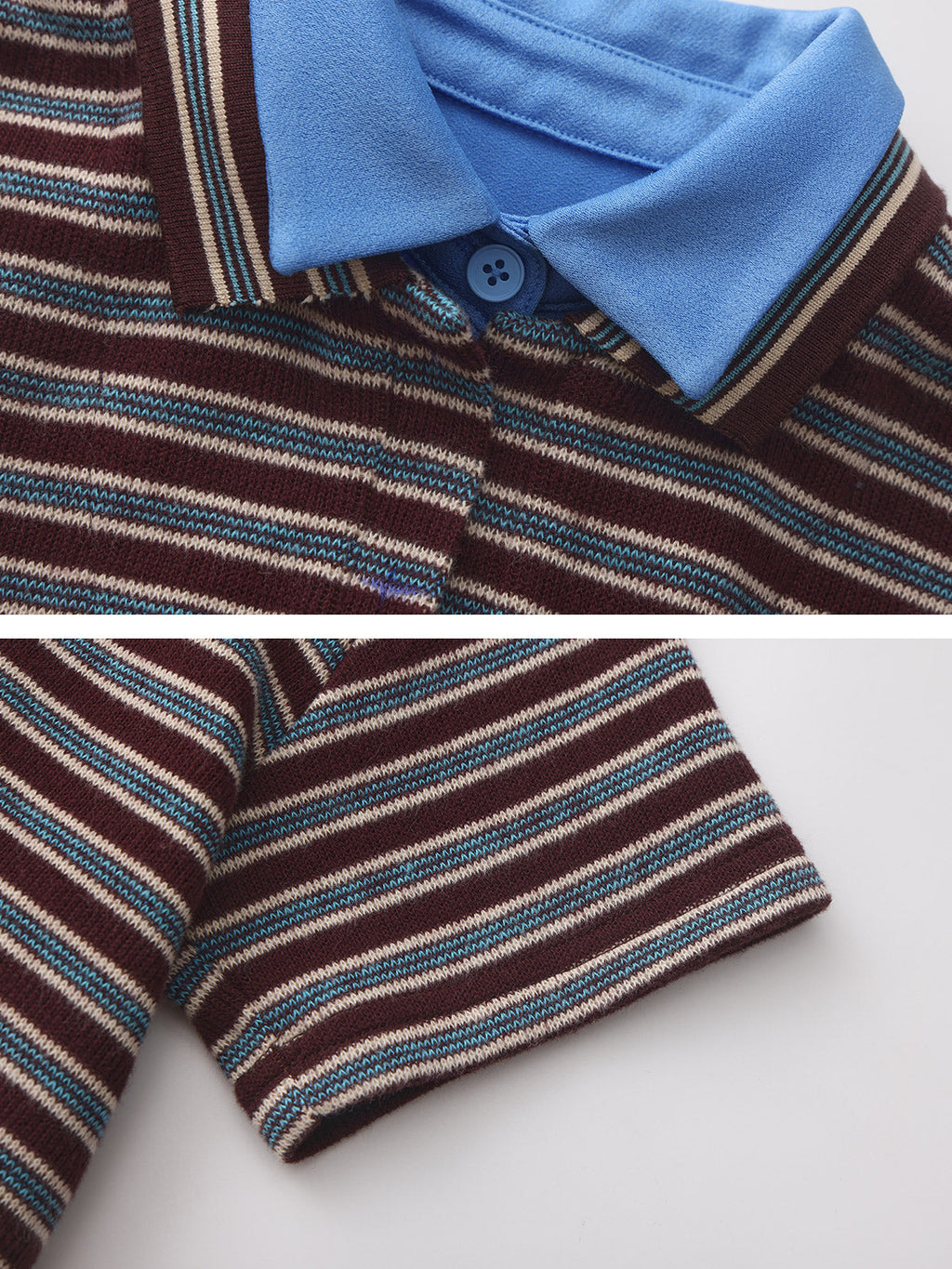 Kins Class Adults’ Striped Crop Tee & Pants Set