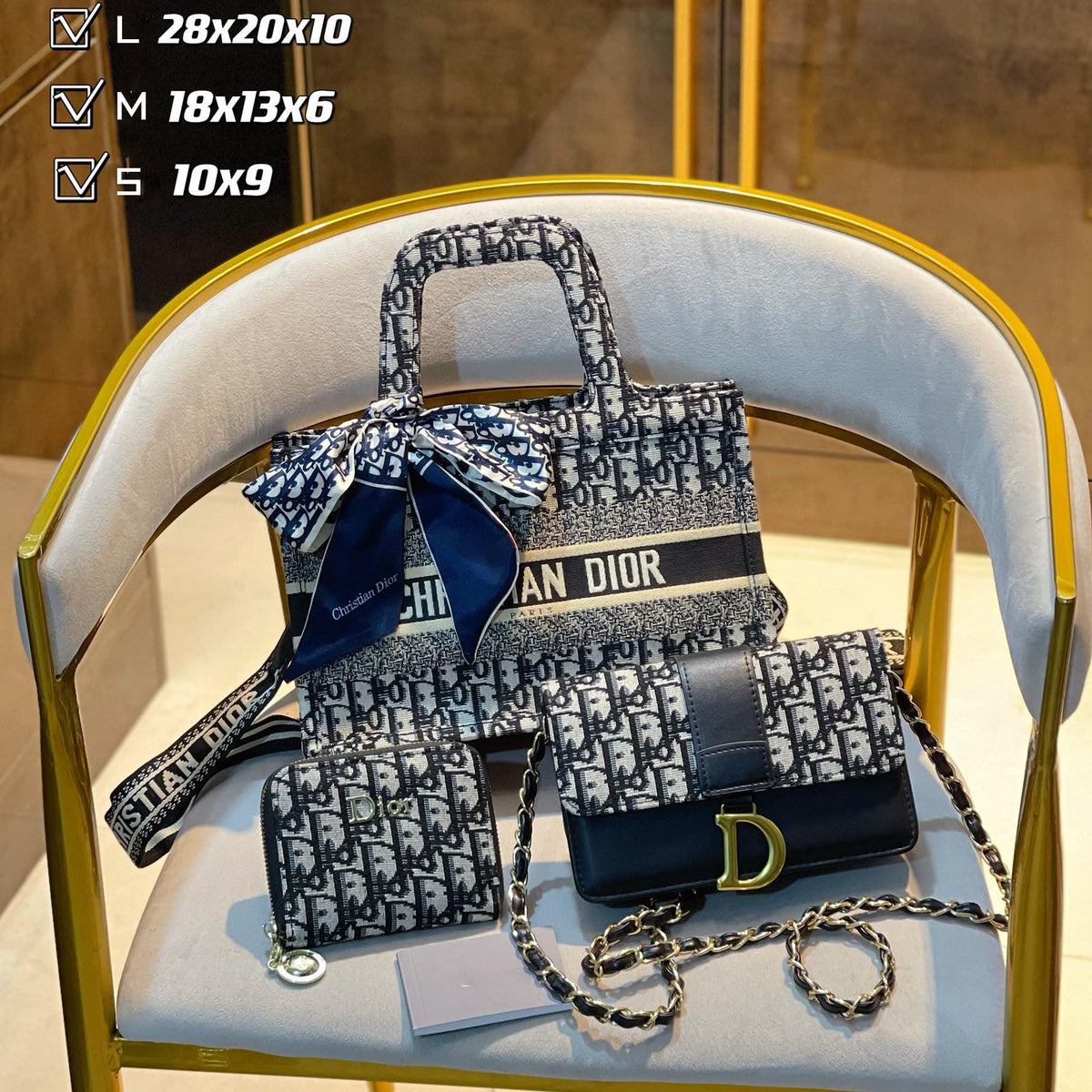 New fashion design style all-match three-piece bag S10